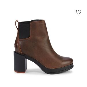 Sorel Blake Block Heel Leather Chelsea Boots